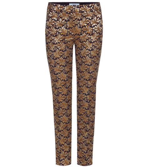 prada technical jacquard trousers|Meer.